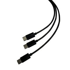 Steelplay Dual Play & Charge Cable For Controllers (Ps5) - Black цена и информация | Аксессуары для компьютерных игр | 220.lv