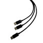 Steelplay Dual Play & Charge Cable For Controllers (Ps5), Black цена и информация | Gaming aksesuāri | 220.lv