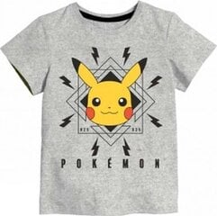 Футболка для детей Pikachu, серая цена и информация | Рубашки для мальчиков | 220.lv