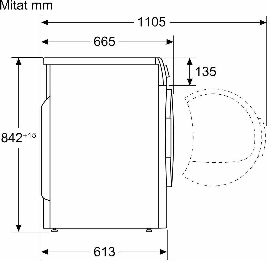 Bosch WTH85VI6SN Serie 4 cena un informācija | Veļas žāvētāji | 220.lv