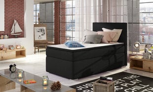 Кровать  Rocco, 90х200 см, черный цвет цена и информация | Кровати | 220.lv