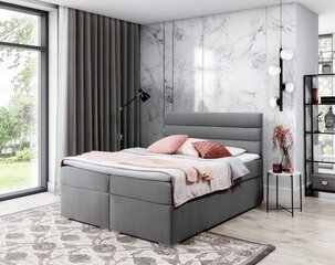 Кровать  Softy, 180х200 см, серый цвет цена и информация | Кровати | 220.lv