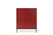 Kumode AKL Furniture Mono MK104, sarkana cena un informācija | Kumodes | 220.lv
