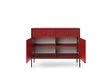 Kumode AKL Furniture Mono MKSZ104, sarkana цена и информация | Kumodes | 220.lv