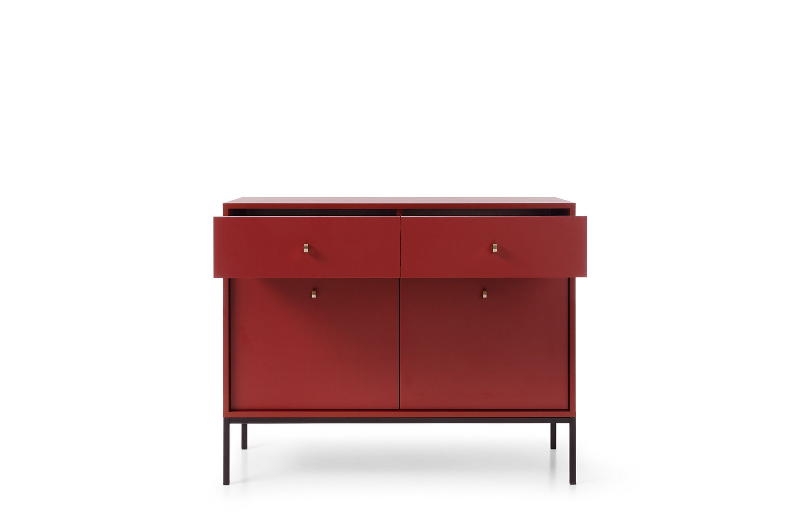 Kumode AKL Furniture Mono MKSZ104, sarkana цена и информация | Kumodes | 220.lv