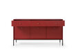 Kumode AKL Furniture Mono MKSZ154, sarkana цена и информация | Kumodes | 220.lv