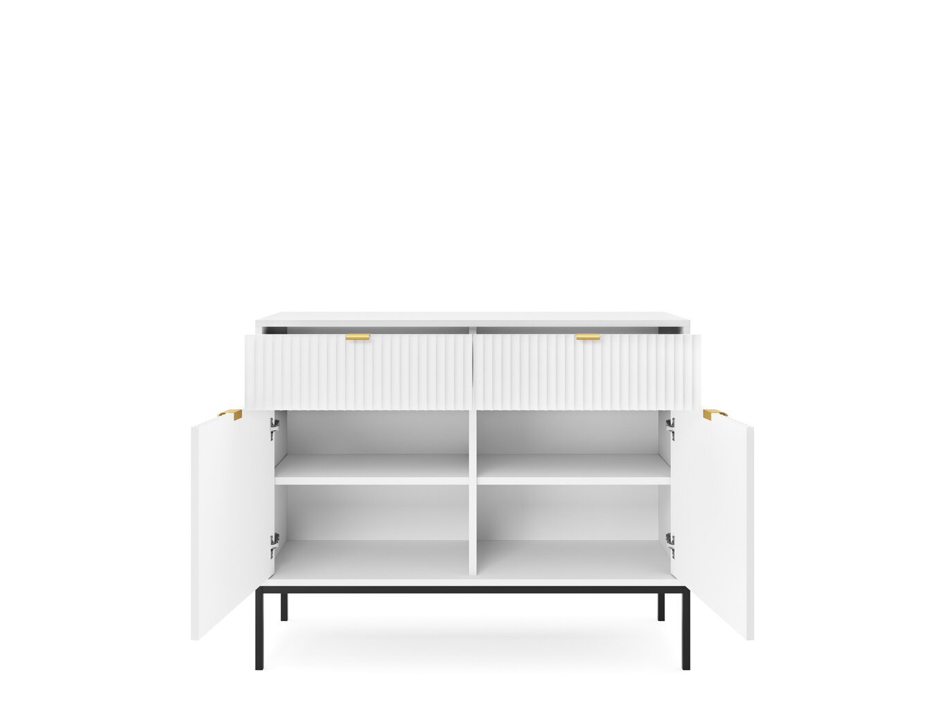 Kumode AKL Furniture Nova Sands KSZ104, balta cena un informācija | Kumodes | 220.lv