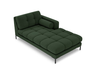 Labās puses kušete Bali, 185x102x75 cm, tumši zaļa/melna цена и информация | Кресла в гостиную | 220.lv