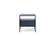 Naktsskapītis AKL Furniture Mono MS54, zils cena un informācija | Naktsskapīši | 220.lv
