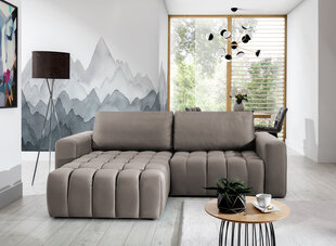 Stūra dīvāns Bonett, brūns cena un informācija | Stūra dīvāni | 220.lv