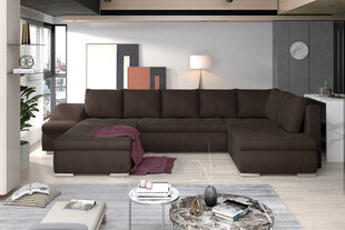 Stūra dīvāns Giovanni, brūns cena un informācija | Stūra dīvāni | 220.lv