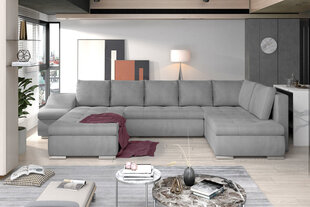 Stūra dīvāns Giovanni, pelēks cena un informācija | Stūra dīvāni | 220.lv