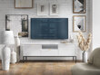 TV galdiņš AKL Furniture Nova Sands RTV154, balts cena un informācija | TV galdiņi | 220.lv