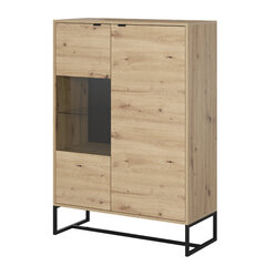 Витрина AKL Furniture Amber AWT93, коричневая цена и информация | Витрины, серванты | 220.lv
