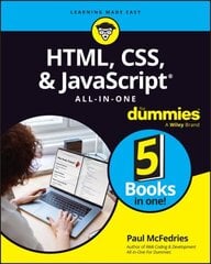 HTML, CSS, & JavaScript All-in-One For Dummies цена и информация | Книги по экономике | 220.lv