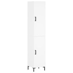 Augstais skapītis, balts, 34,5x34x180 cm, inženierijas koks cena un informācija | Kumodes | 220.lv