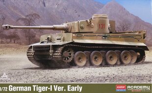 Līmējošais modelis Academy 13422 German Tiger-I Early Version 1/72 цена и информация | Склеиваемые модели | 220.lv