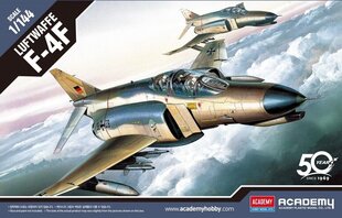 Līmējošais modelis Academy 12611 German Luftwaffe F-4F 1/144 cena un informācija | Līmējamie modeļi | 220.lv