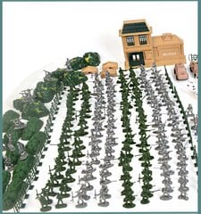 Военный базовый набор, 350 эл. цена и информация | Конструктор автомобилей игрушки для мальчиков | 220.lv