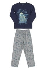 Пижама для мальчиков Quimby, темно-синяя/серая цена и информация | Пижамы, халаты для мальчиков | 220.lv