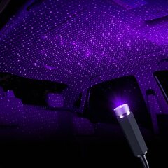 RGB LED автомобильная подсветка для салона, фиолетовая цена и информация | Автомобильные лампочки | 220.lv