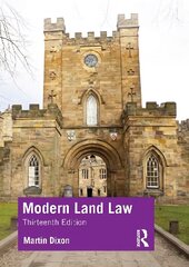 Modern Land Law 13th edition цена и информация | Книги по экономике | 220.lv