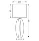 Prece ar bojājumu. Candellux galda lampa Palma 2 cena un informācija | Preces ar bojājumiem | 220.lv