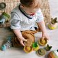 Ananāsu silikona mācību futrālis Montessori cena un informācija | Rotaļlietas zīdaiņiem | 220.lv