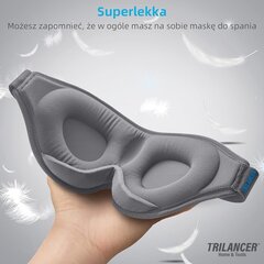 Guļamkostīma ar ausu spraudņiem unisex, pelēka цена и информация | Женские пижамы, ночнушки | 220.lv