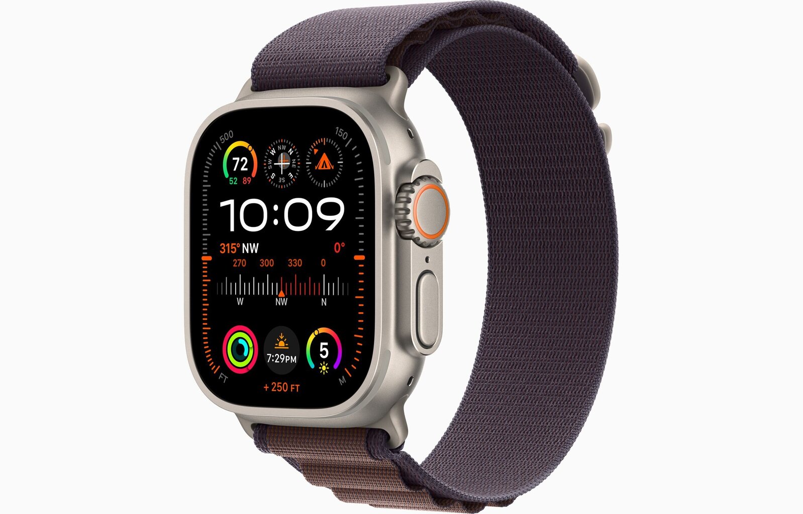 Apple Watch Ultra 2 GPS + Cellular, 49mm Titanium Case with Indigo Alpine Loop - Small MRER3UL/A цена и информация | Viedpulksteņi (smartwatch) | 220.lv