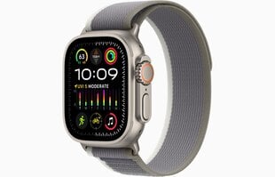 Apple Watch Ultra 2 GPS + Cellular, 49mm Titanium Case with Green/Grey Trail Loop - S/M MRF33EL/A cena un informācija | Viedpulksteņi (smartwatch) | 220.lv