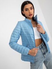 синяя демисезонная стеганая куртка без капюшона цена и информация | Женские куртки | 220.lv
