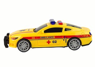 Ātrās palīdzības automašīna, dzeltena cena un informācija | Rotaļlietas zēniem | 220.lv