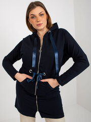 Sieviešu tumši zils liela izmēra džemperis cena un informācija | Jakas sievietēm | 220.lv