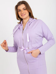 Sieviešu gaiši violets liela izmēra džemperis cena un informācija | Jakas sievietēm | 220.lv