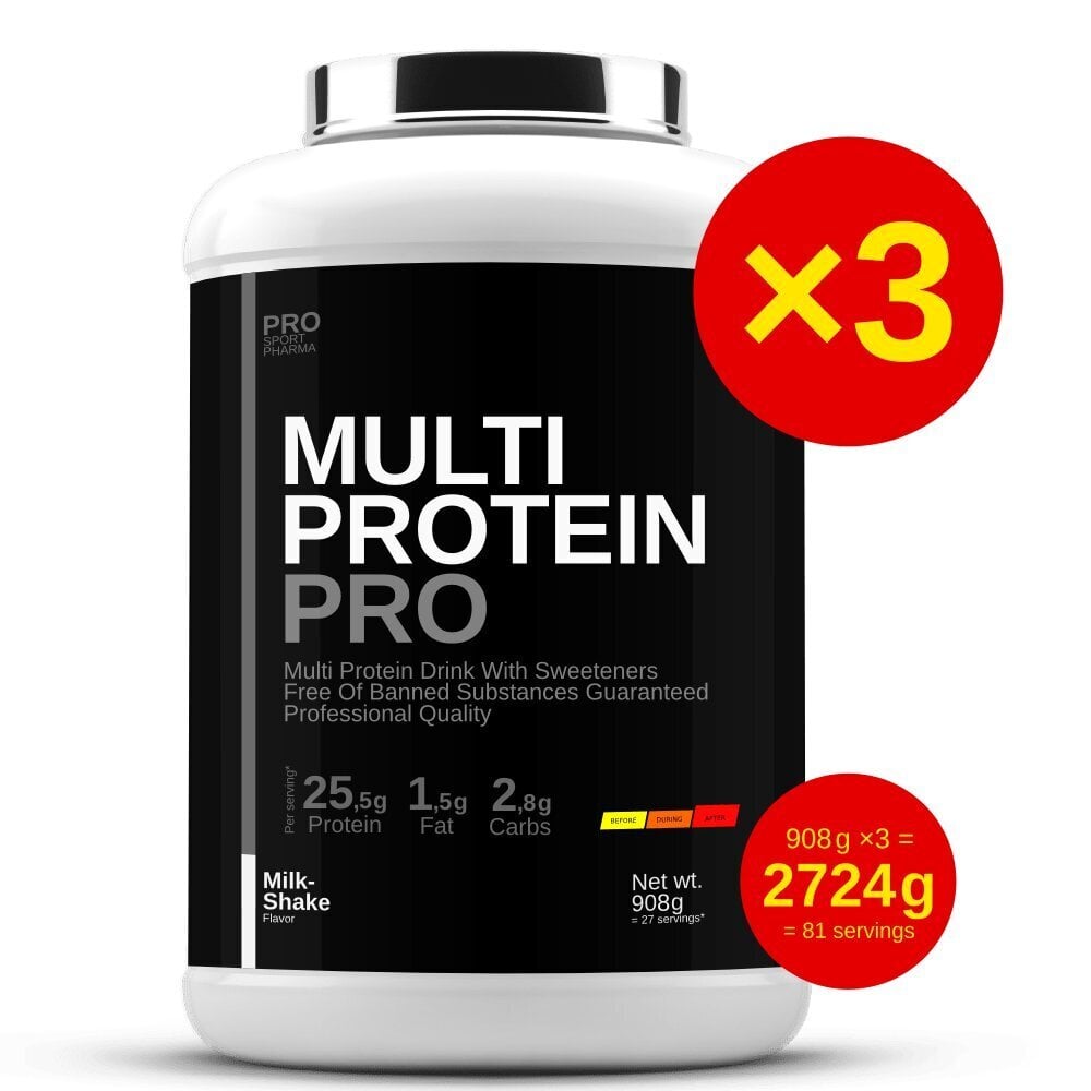 Proteīns Prosportpharma Multi Protein Pro, Šokolādes garša, 2724 g cena un informācija | Proteīni | 220.lv