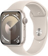 Apple Watch Series 9 GPS 41mm Starlight Aluminium Case with Starlight Sport Band - M/L MR8U3ET/A