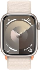 Apple Watch 9 GPS, спортивный ремешок, 41 мм, звездный свет (MR8V3ET/A) цена и информация | Смарт-часы (smartwatch) | 220.lv