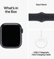 Apple Watch Series 9 GPS 41mm Midnight Aluminium Case with Midnight Sport Band - M/L - MR8X3ET/A цена и информация | Viedpulksteņi (smartwatch) | 220.lv