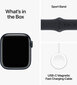 Apple Watch Series 9 GPS 41mm Midnight Aluminium Case with Midnight Sport Band - M/L MR8X3ET/A цена и информация | Viedpulksteņi (smartwatch) | 220.lv