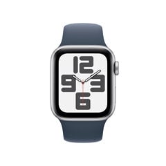 Apple Watch Series 9 GPS 41mm Silver Aluminium Case with Storm Blue Sport Band - S/M MR903ET/A цена и информация | Смарт-часы (smartwatch) | 220.lv