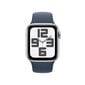 Apple Watch Series 9 GPS 41mm Silver Aluminium Case with Storm Blue Sport Band - S/M - MR903ET/A цена и информация | Viedpulksteņi (smartwatch) | 220.lv