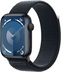 Apple Watch Series 9 GPS 45mm Midnight Aluminium Case with Midnight Sport Loop - MR9C3ET/A цена и информация | Смарт-часы (smartwatch) | 220.lv