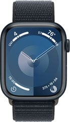 Apple Watch Series 9 GPS 45mm Midnight Aluminium Case with Midnight Sport Loop - MR9C3ET/A цена и информация | Смарт-часы (smartwatch) | 220.lv