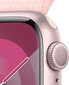 Apple Watch Series 9 GPS 45mm Pink Aluminium Case with Light Pink Sport Loop MR9J3ET/A cena un informācija | Viedpulksteņi (smartwatch) | 220.lv