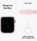 Apple Watch Series 9 GPS + Cellular 41mm Pink Aluminium Case with Light Pink Sport Band - M/L MRJ03ET/A цена и информация | Viedpulksteņi (smartwatch) | 220.lv