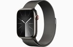 Apple Watch Series 9 GPS + Cellular 41mm Graphite Stainless Steel Case with Graphite Milanese Loop MRJA3ET/A