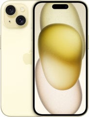 Apple iPhone 15 128GB Yellow MTP23PX/A cena un informācija | Mobilie telefoni | 220.lv
