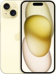 Apple iPhone 15 Plus 128GB Yellow MU123PX/A цена и информация | Мобильные телефоны | 220.lv