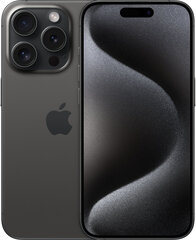 Apple iPhone 15 Pro 128GB Black Titanium MTUV3PX/A cena un informācija | Mobilie telefoni | 220.lv